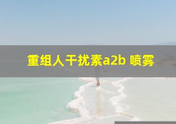 重组人干扰素a2b 喷雾